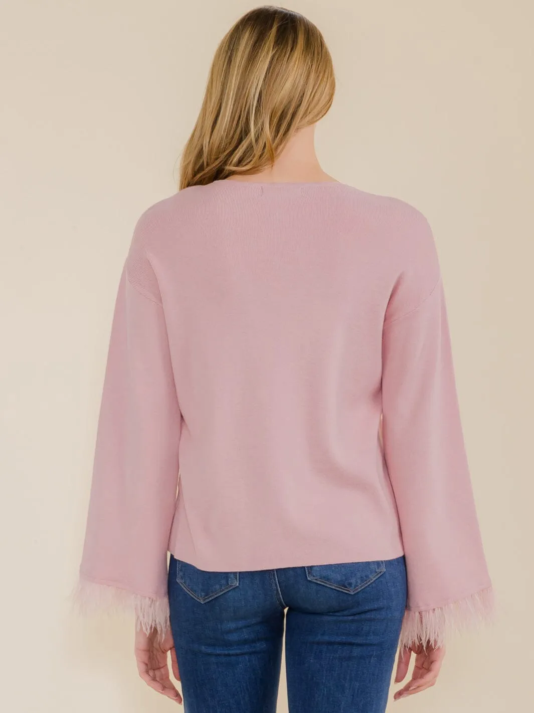 WOMEN'S LONG SLEEVE TRIM DETAILED BUTTON UP BLOUSE