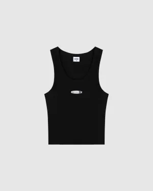 WOMENS ROTHMAN RIB TANK TOP - BLACK