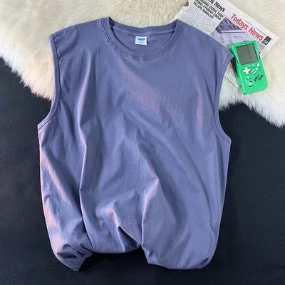 Women's Tanks Tops Oversized Tank Top Tee Loose Casual O-Neck Sleeveless Teen Tank Tops