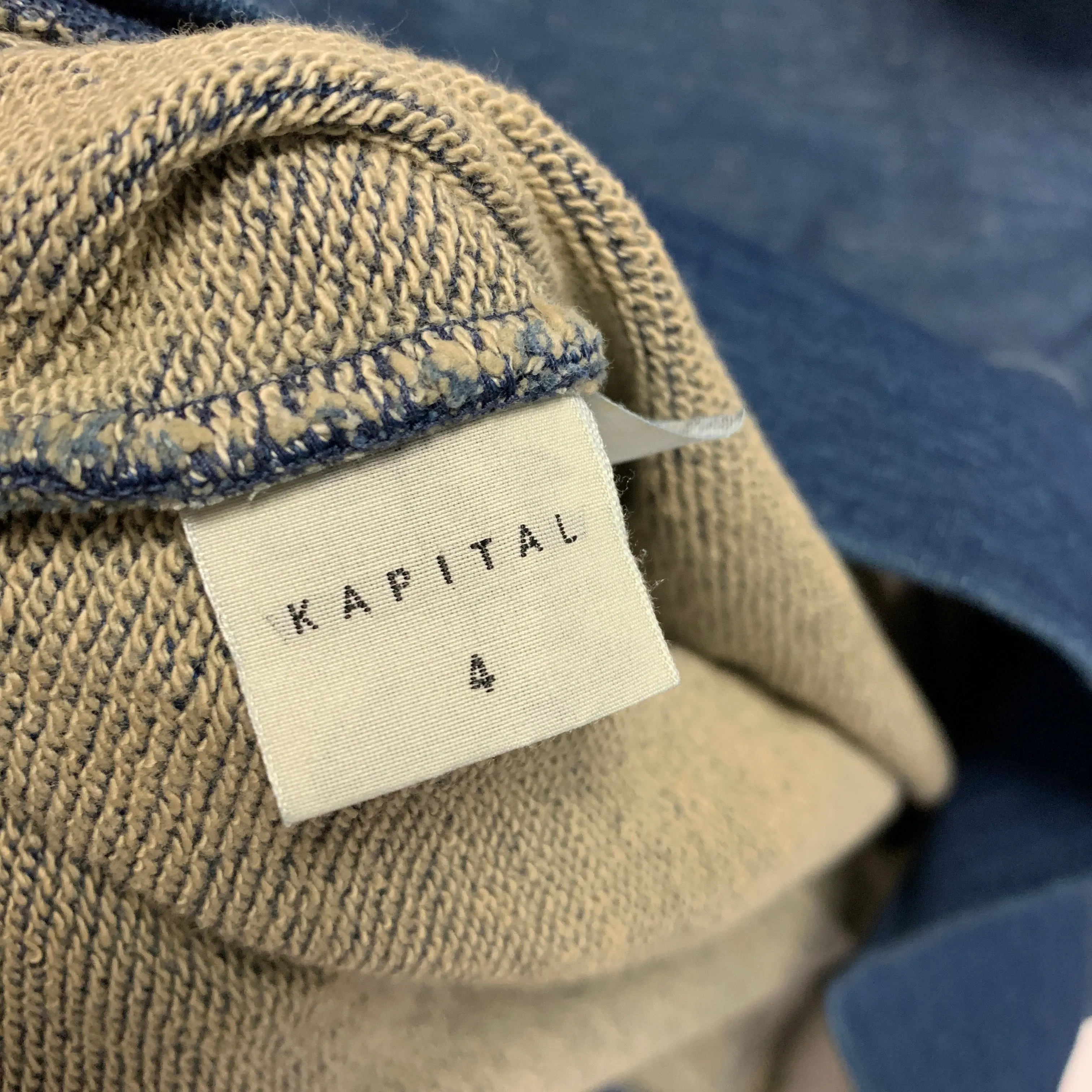 [XL] Kapital Indigo Dye Pullover Hoodie