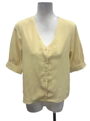 Yellow Button Down Blouse