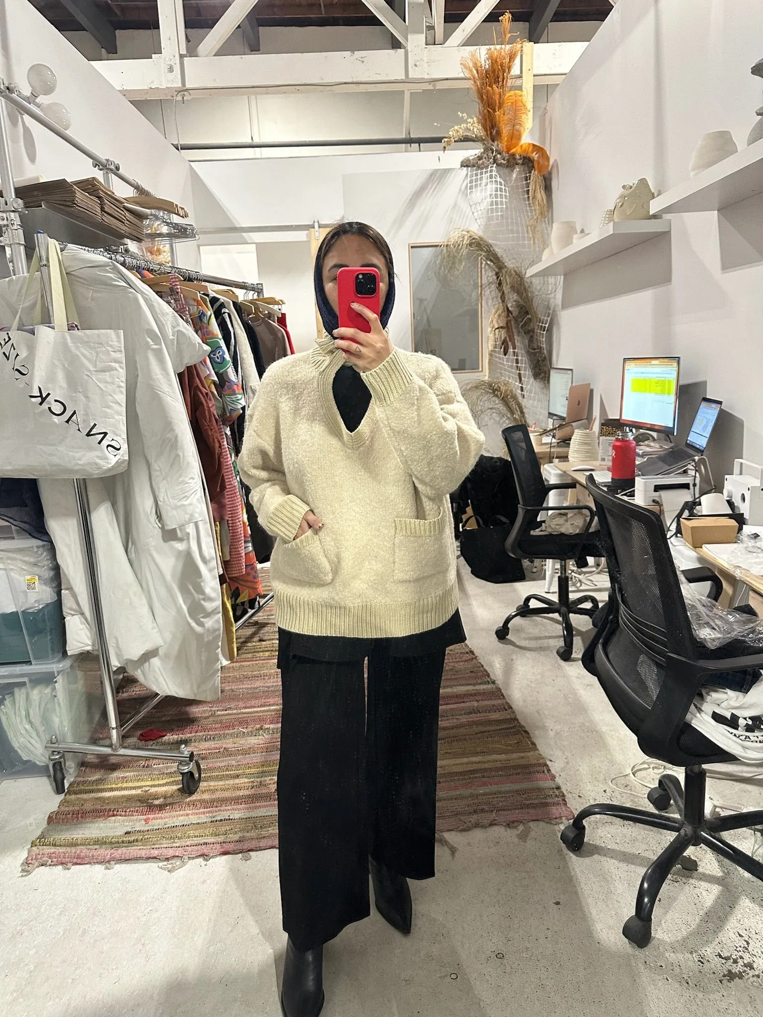Yin Sweater in Oat or Grey