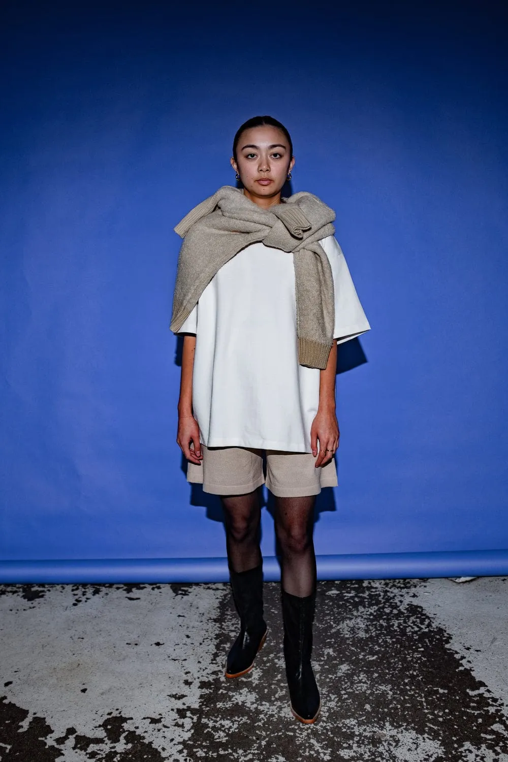 Yin Sweater in Oat or Grey