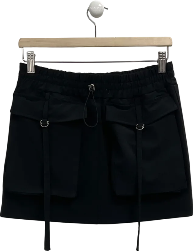 ZARA Black Cargo Mini Skirt UK S